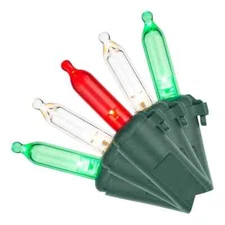 Home Accents Holiday 100 Red/Green/White Mini LED Holiday String Lights