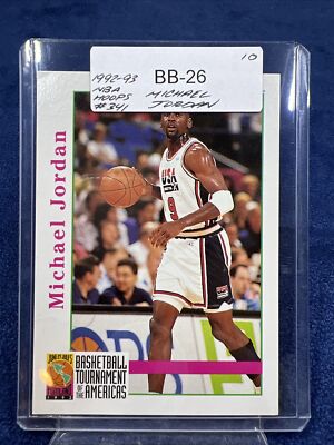 Michael Jordan 1992-93 NBA Hoops Basketball Card 341 Chicago Bulls