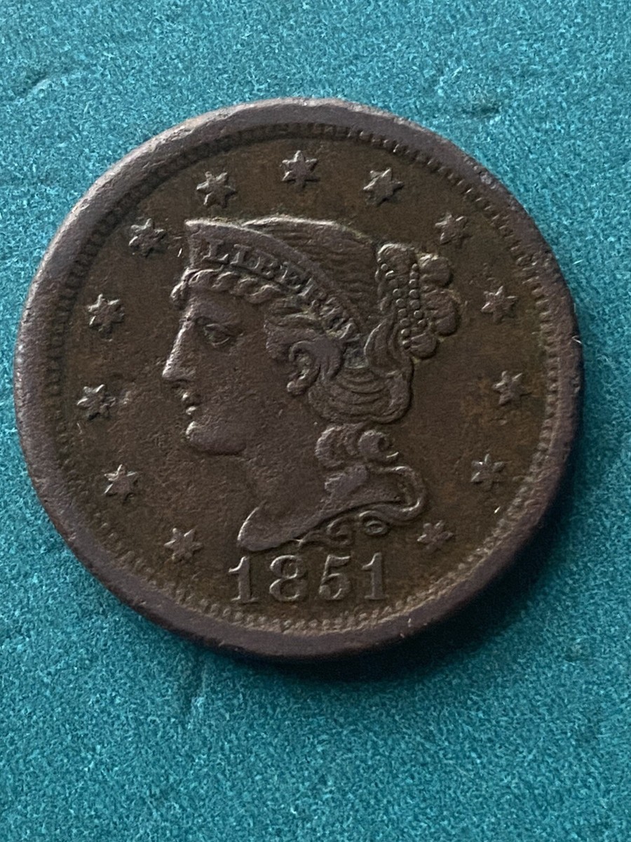 メグえもん 8.1まで フリーセレクト 1851 Large Cent, FULL Liberty XF+++ | eBay