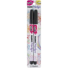 Tulip Writer Fabric Markers 2/Pkg Black
