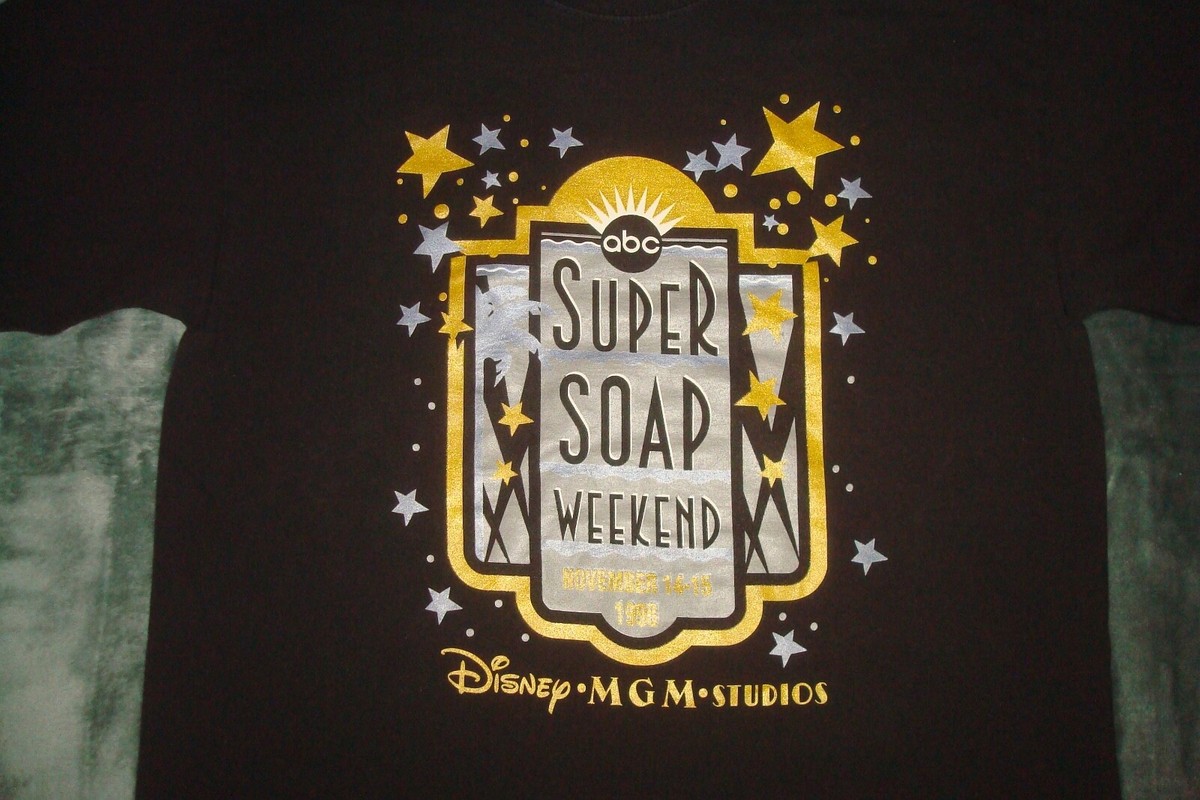VTG 1998 ABC SUPER SOAP OPERA WEEKEND T SHIRT LARGE DISNEY WORLD 