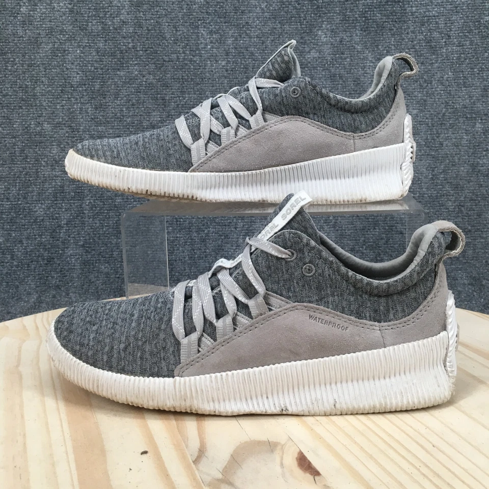 Sorel Shoes Womens 8 Out N About Plus Waterproof Gray Lace Up Round Toe Low Top - Image 2 of 4