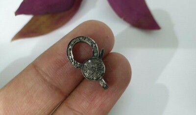 Lobster Claw Natural Pave Diamond Jewelry Findings Clasps Extra