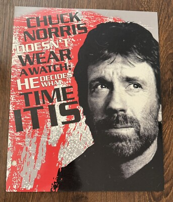Chuck Norris Portfolio Folder 3 Hole Punched