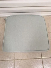 1 Frontgate Large Deluxe Dining Chair Patio Outdoor Cushion 21x20 Spa Blue NEW