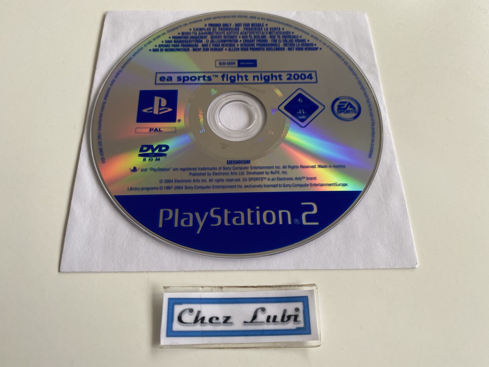 Fight Night 2004 - Promo Press - Sony PlayStation PS2 - PAL EN/FR/GER
