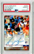 2019 Topps Now Austin Riley Autograph PSA 10  /99 RC