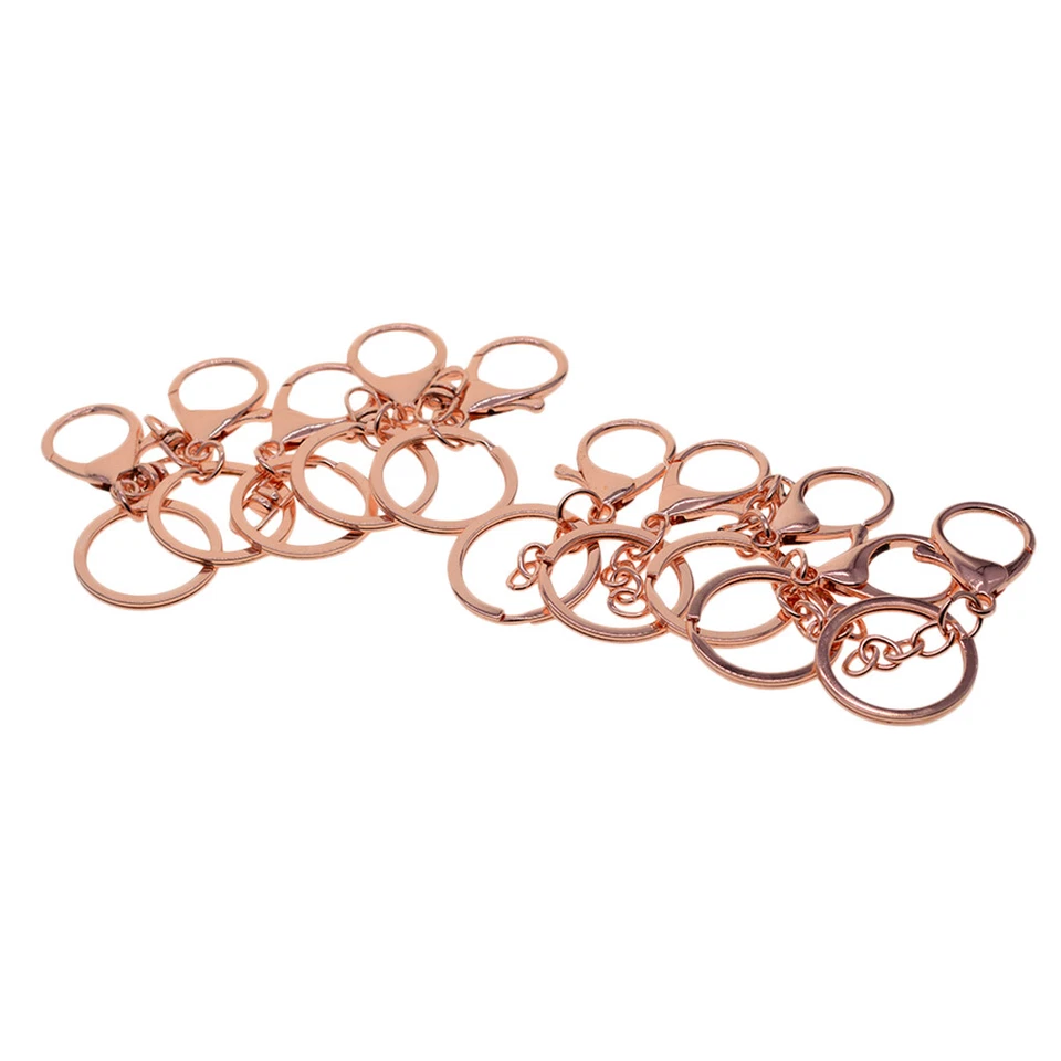 MARKENLOS Juego de 10 Llaveros Mosquetones con Llavero Giratorio Desmontables