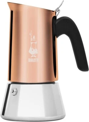 Bialetti caffettiera Venus Rame in acciaio 2 4 6 10 tazze induzione moka - Rotex