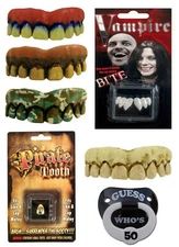 7 Pack Assorted Random Authentic Billy Bob Costume Novelty Teeth and Pacifiers