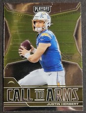 2021 Panini Playoff Call to Arms #CA-JHE Justin Herbert Chargers Insert Card