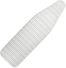 Ironing Board Cover and Pad, Heavy Duty, Grey Stripe Pattern (15 x 54 in)