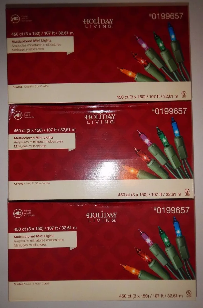 Holiday Living 450 ct Multicolored mini Lights 0199657 eBay