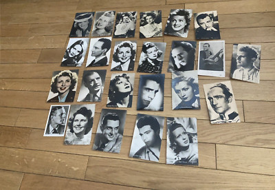 Paket 24 CP Echtes Foto Harcourt Piaz Aktoren Schauspieler Jahr 40-50