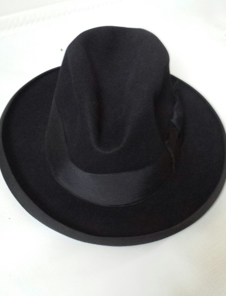 Vintage Rare Portis Fedora Felt Hat Size 7 1/8 | eBay