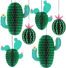 KatchOn Hanging Cactus Centerpieces Pack of 6 Cactus Party Decorations