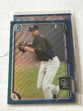 EMERSON JIMENEZ 2015 BOWMAN CHROME BLUE WAVE REFRACTOR #BCP12 ROCKIES!