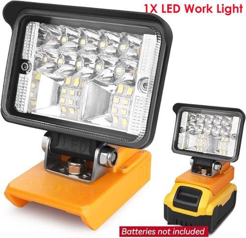 Cordless LED Work Light For DeWalt 20V Battery – 2800LM Portable Flood Light & Flashlight
