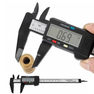 CHINACNCZONE 6" LED Digital Caliper 0-150mm Vernier Micrometer Electronic Ruler Gauge Meter