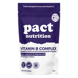 Complexe Vitamine B B1, B2, B3, B5, B6, B12, Biotine et acide folique 120 Comprimés