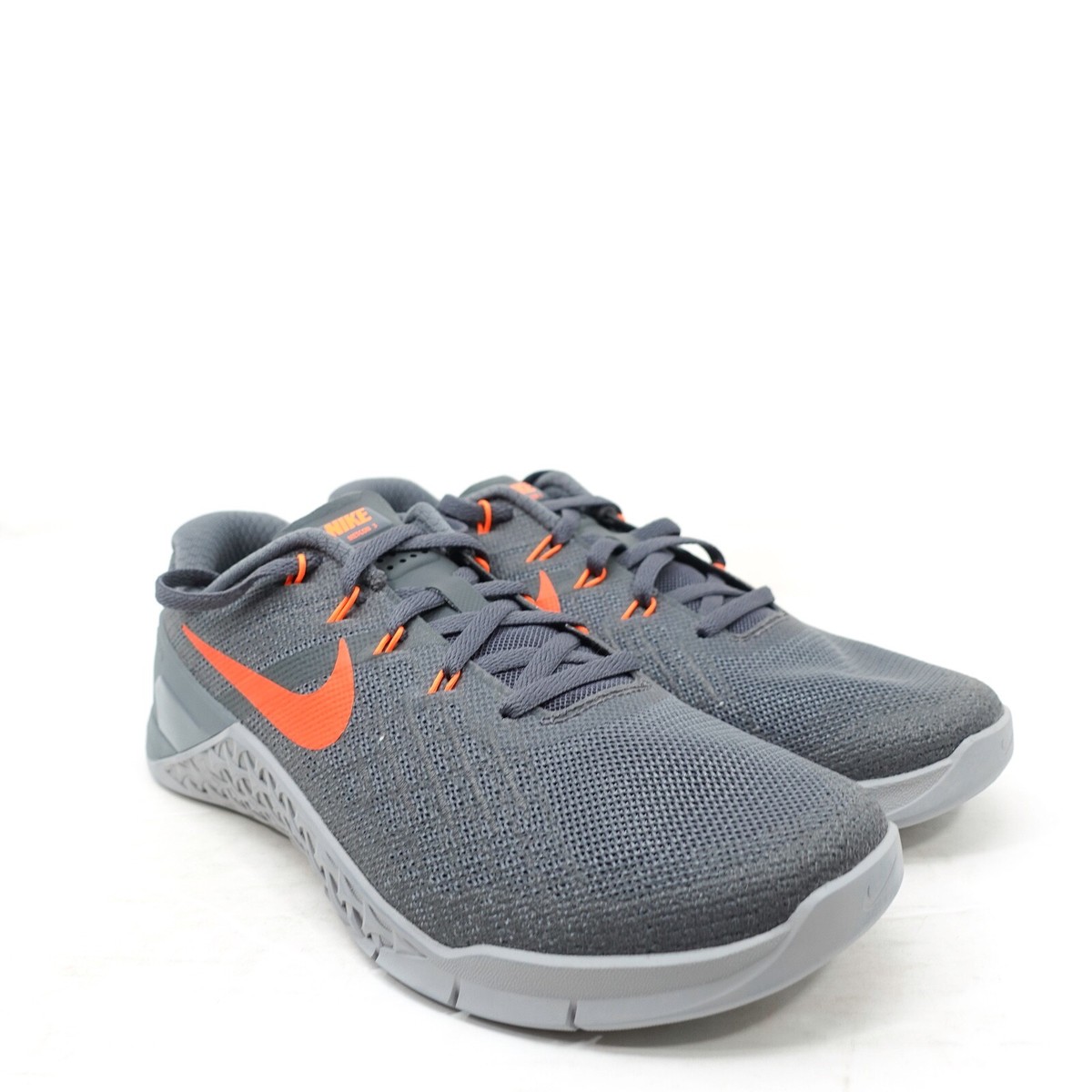 Nike Metcon 3 Shoes‎ Mens Size 8.5 Gray Orange Blue Training CrossFit 852928-003 Nike Mens Metcon 3 Training Shoes Gray Orange 852928-007  main image 3