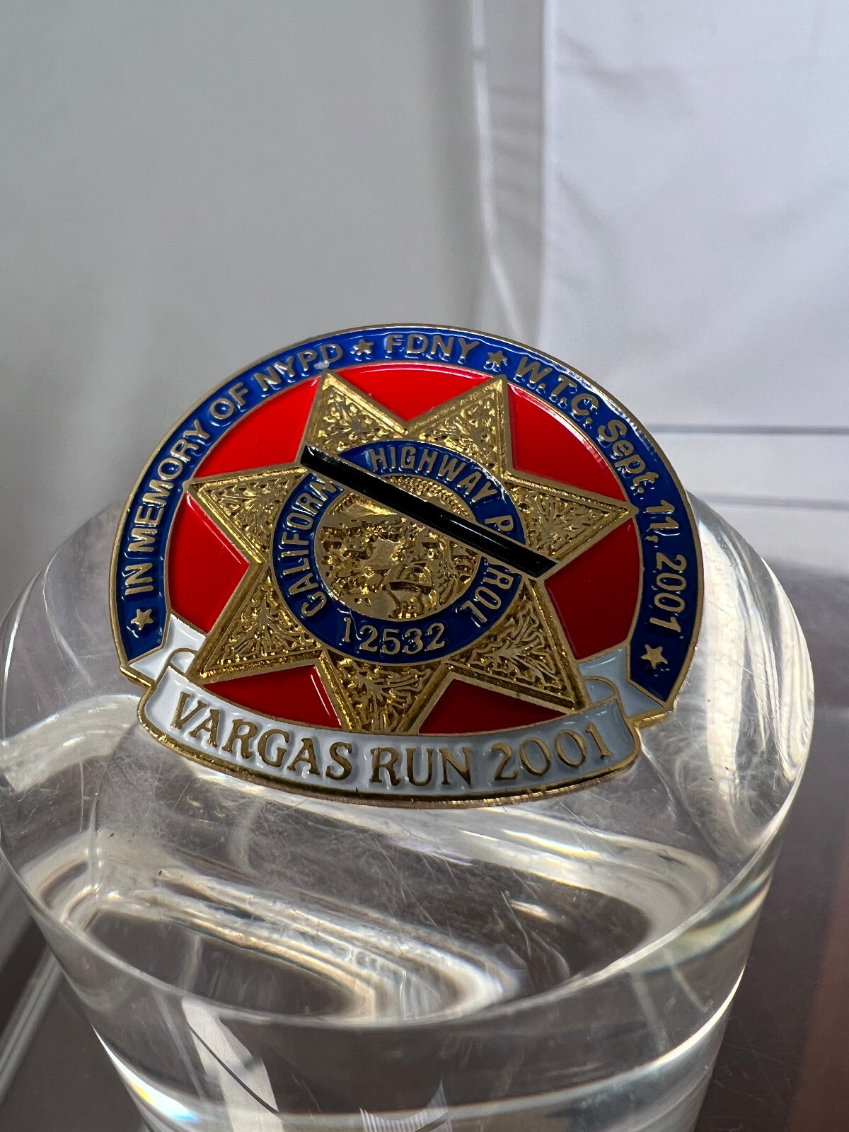 CHP California Highway Patrol Police Pin Badge 9-11 Commemorative NYPD ...