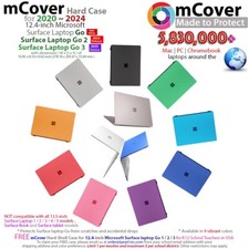 NEW mCover Hard Case for 12.4" Microsoft Surface Laptop Go 3 / 2 / 1 PC Notebook