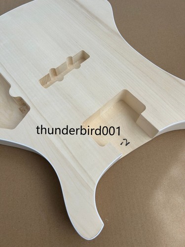 4-String DIY Bass Guitar Kit Basswood Body Maple Neck Rosewood Fingerboard - Picture 8 of 8