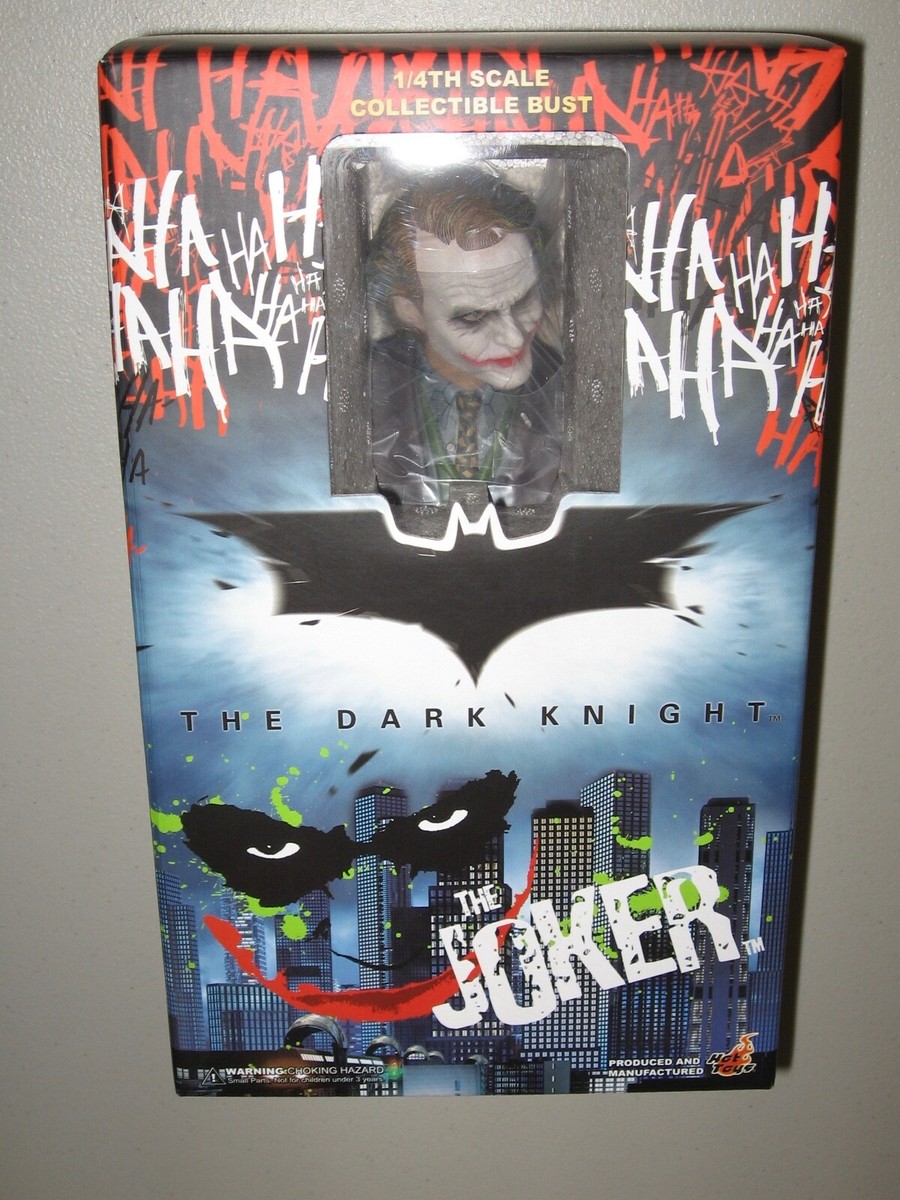 Dark Knight Hot Toys Joker 1/4 Scale Bust + Box NM+ Heath Dark Knight Hot Toys Joker 1/4 Scale Bust + Box NM+ Heath