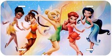Five Tinker Bell Aluminum Car License Plate 6x12