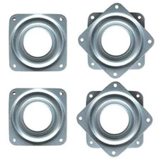4 Pack 3 Inch Square Lazy Susan Turntable Bearings Heavy Duty Swivel Plate