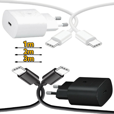 Schnell Ladegerät USB-C Adapter Ladekabel Passend für Samsung Galaxy S25 S24 S23