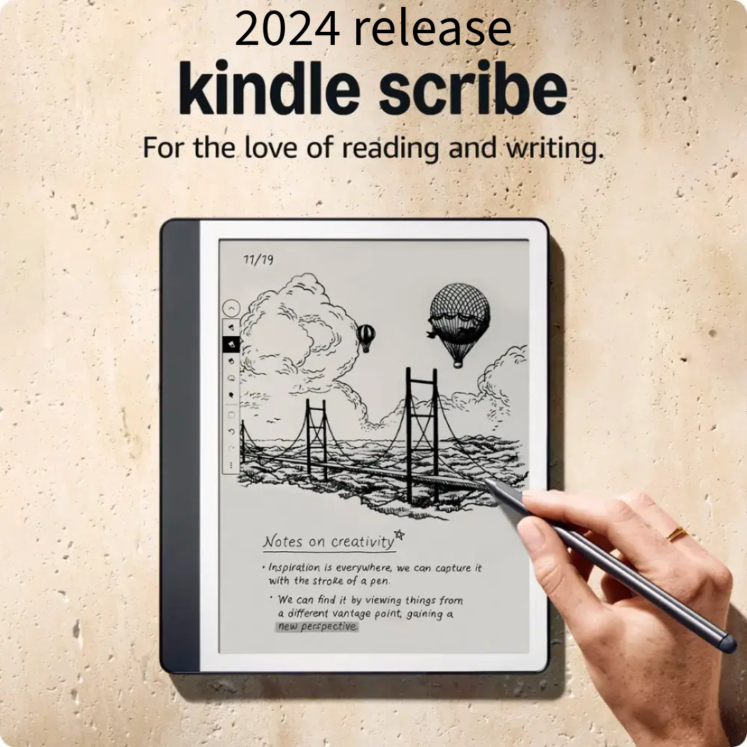 Amazon Kindle Scribe 2024 NEW 64GB, Wi-Fi, 10.2" eBook Reader - Tungsten