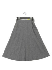 Uniqlo Women's Midi Skirt XS Grey Polyester with Wool, Polyamide Midi A-Line