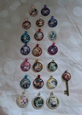 Lot of 21 Handmade Anime Fantasy Pendants Mixed Characters Animals Art