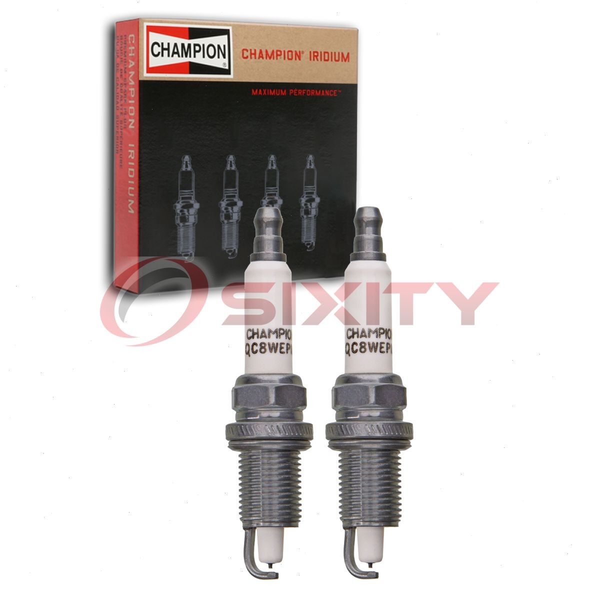 2 pc Champion 9810 Iridium Spark Plugs for Ignition Secondary  gq