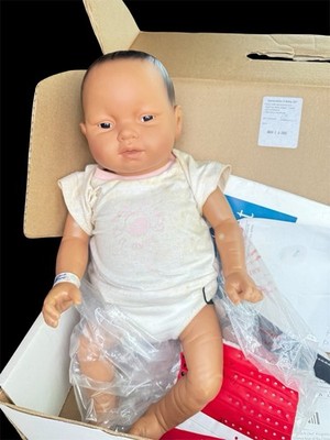 Realcare Infant Simulator Doll + Accessories Works! NEW