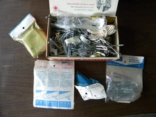 Assortment Box Of Curtain/Drapery Hooks