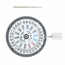 GENUINE SEIKO SII NH36 NH36A AUTOMATIC WATCH MOVEMENT DAY DATE CROWN 4 WHITE