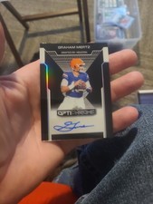 2025 Leaf Optichrome - Autographs Graham Mertz #BA-GM1 Black 1/1