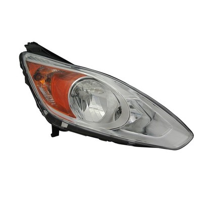 Right Side Halogen Headlight with Chrome Bezel Fits 2013-2016 Ford C-Max CAPA