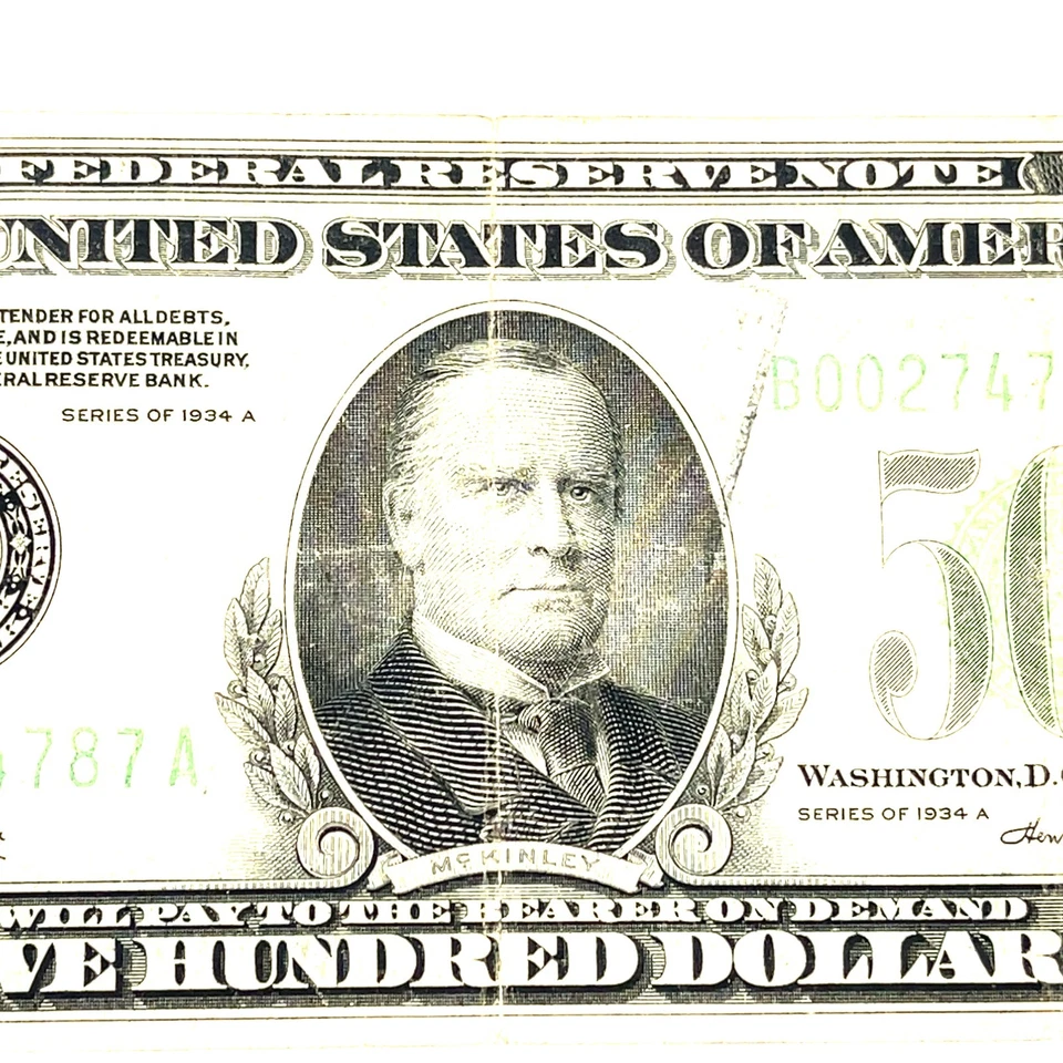 Series of 1934-A Federal Reserve Note FR 2202-B Fine+ Condition - Image 4 of 4