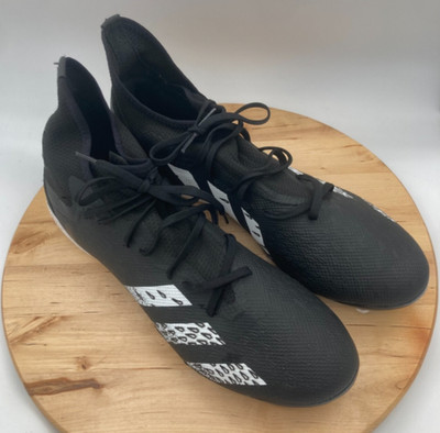 No laces Adidas Predator Freak.3 FG Soccer Cleats Men Size 12 Black/White