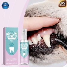 Effective Pet Mouth Cleaner Spray removes stains for cats dogs healthy   
