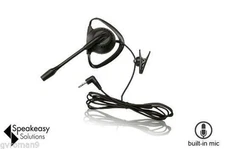 SpeakEasy 2.5mm Boom Mobile Headset Black hands free OVER THE EAR mic Universal