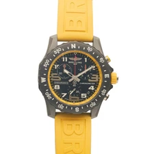 BREITLING WATCH ENDURANCE PRO X82310-100M BLACK YELLOW DIAL CARBON/RUBBER MEN'S