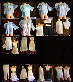 vintage half slip lot with 6 Bed Jacket