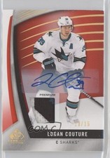 2017-18 SP Game Used Red Spectrum Premium Materials 13/15 Logan Couture Auto 2d8