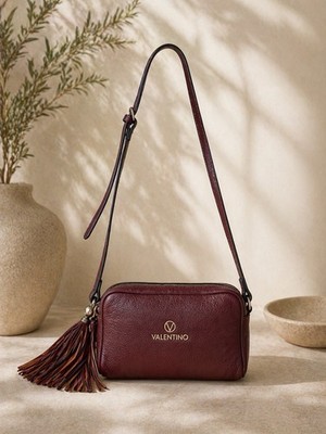 Valentino by Mario Valentino Dollaro Mila Leather Crossbody Bag Handbag 