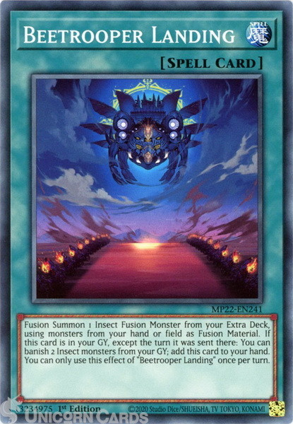 MP22-EN241 Beetrooper Landing Common 1st Edition Mint YuGiOh Card